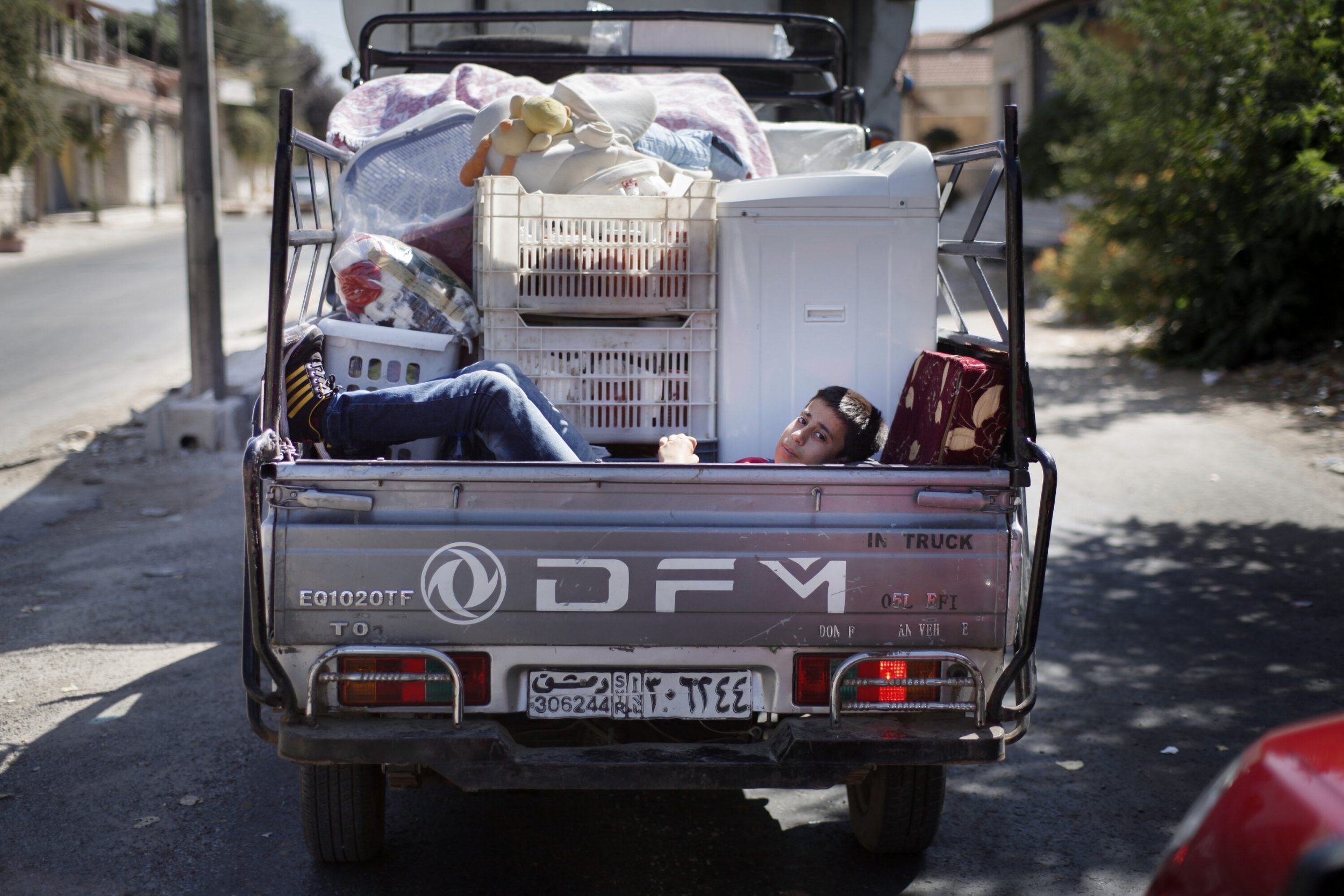 Moving from Zabadani while under shelling