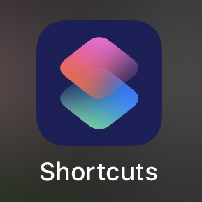 Open the “Shortcuts” App