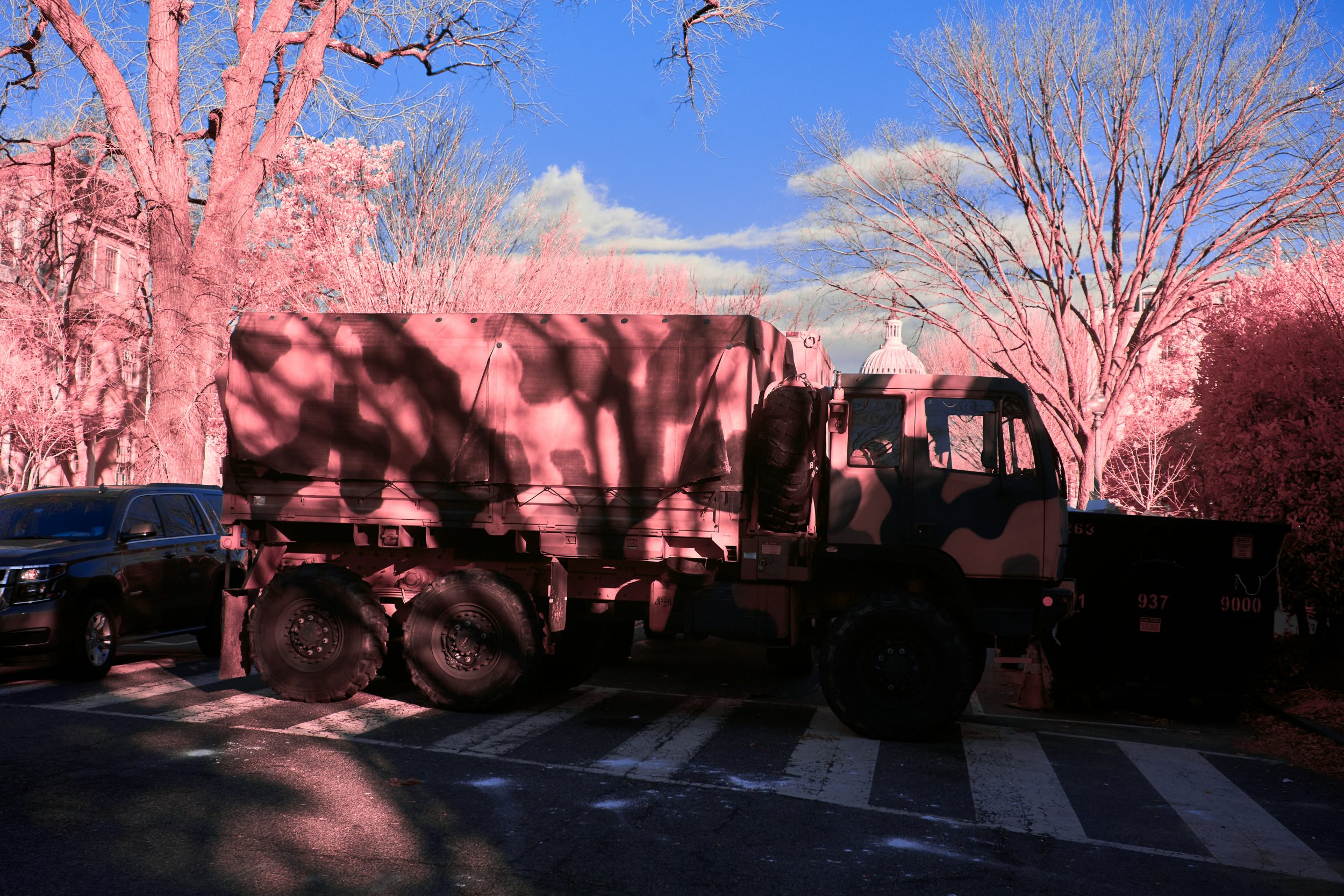 Military guarding the Capitol after January 6th