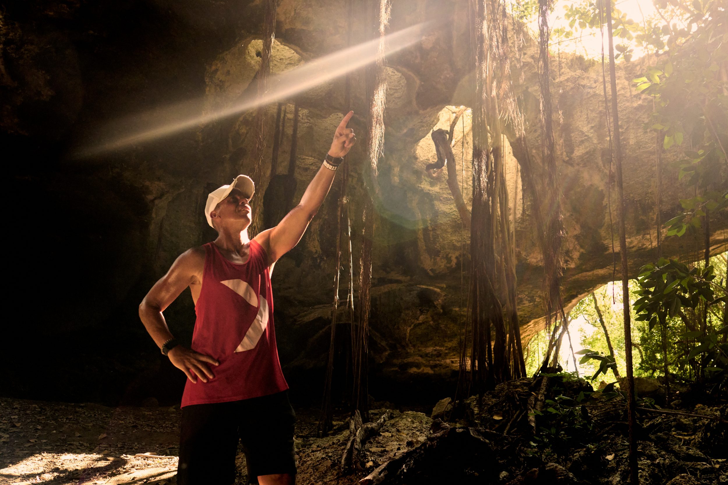 Photograph from inside a cave structure in Caicos.