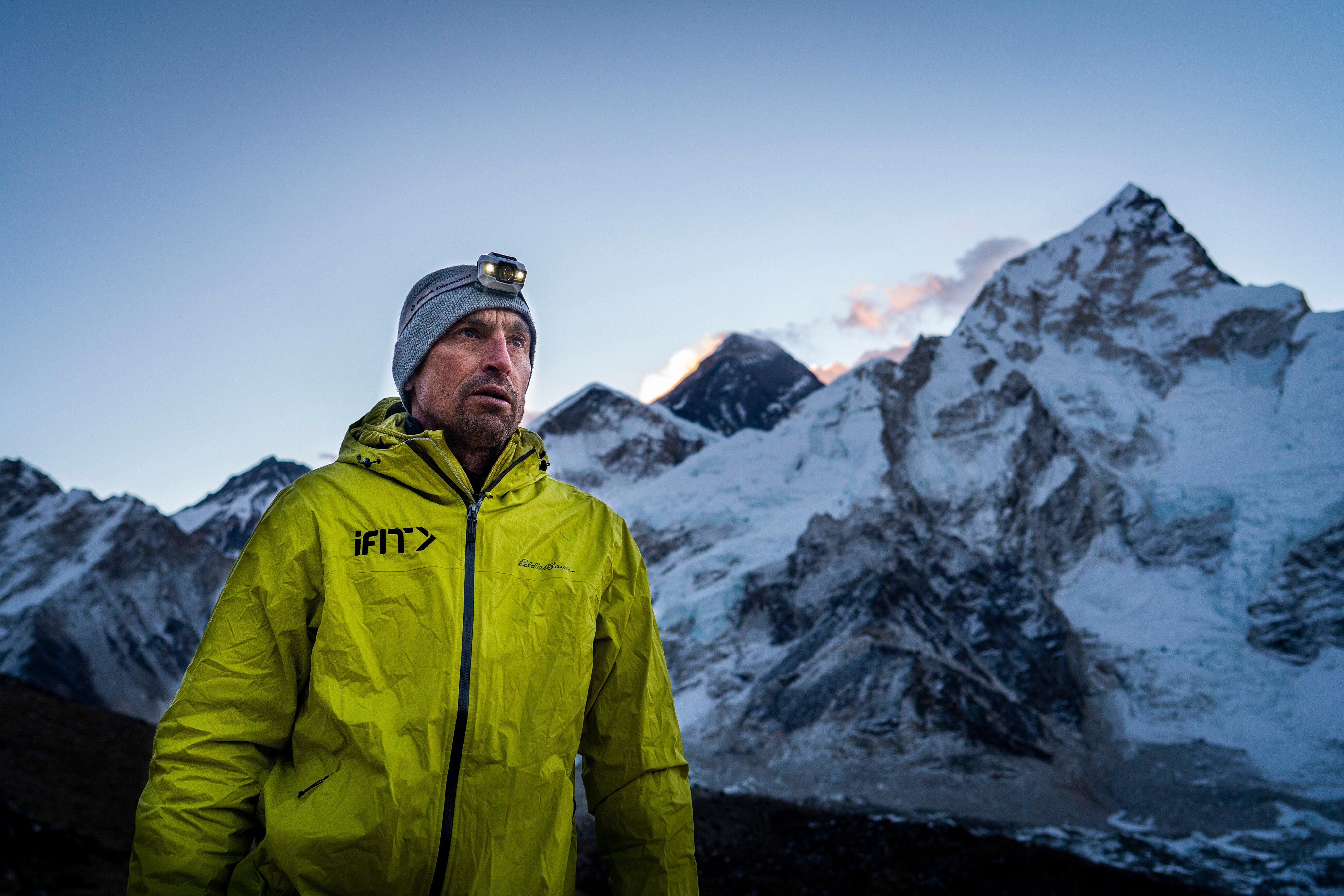 Adventure photography on the trail to Mount Everest.  Photographing avid adventurer Kenton Cool, one of the world’s leading high-altitude climbers.