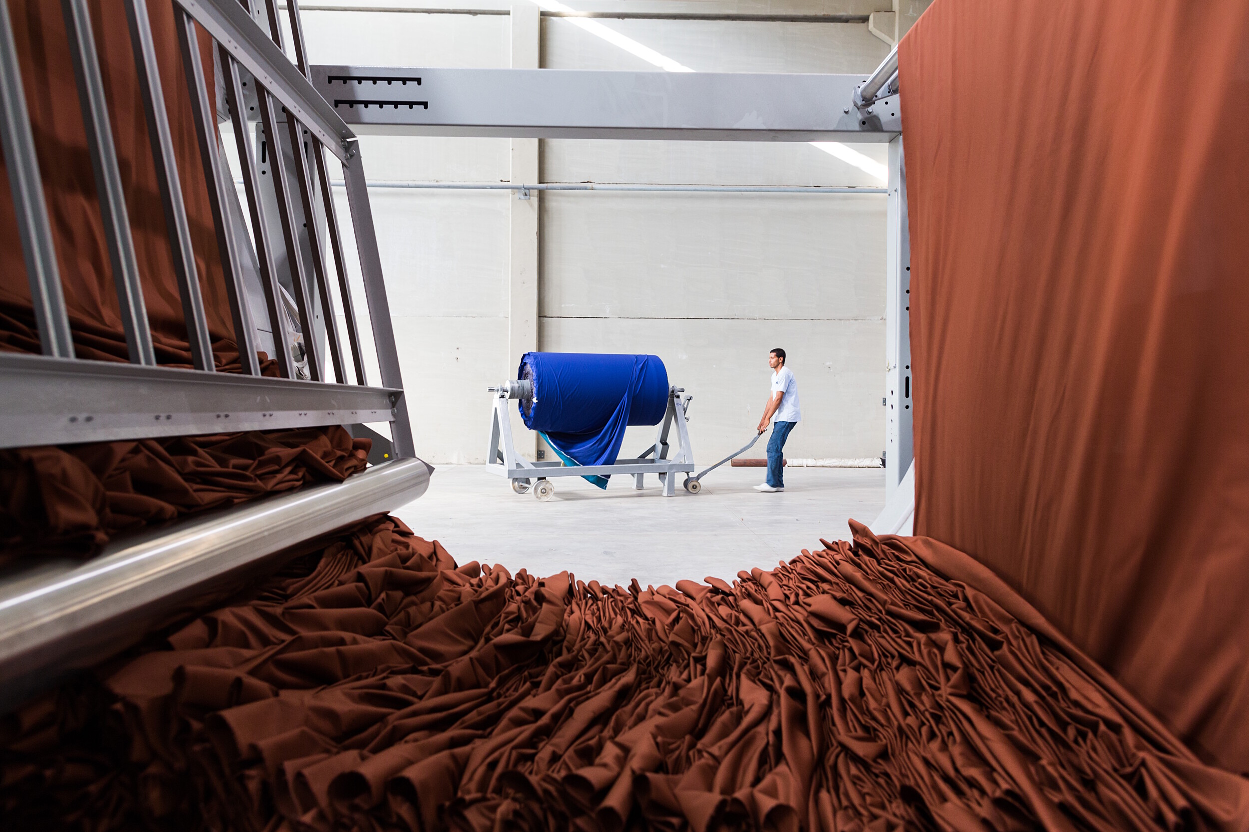 Photograph of a textile factory by the manufacturing photographer, David Degner.