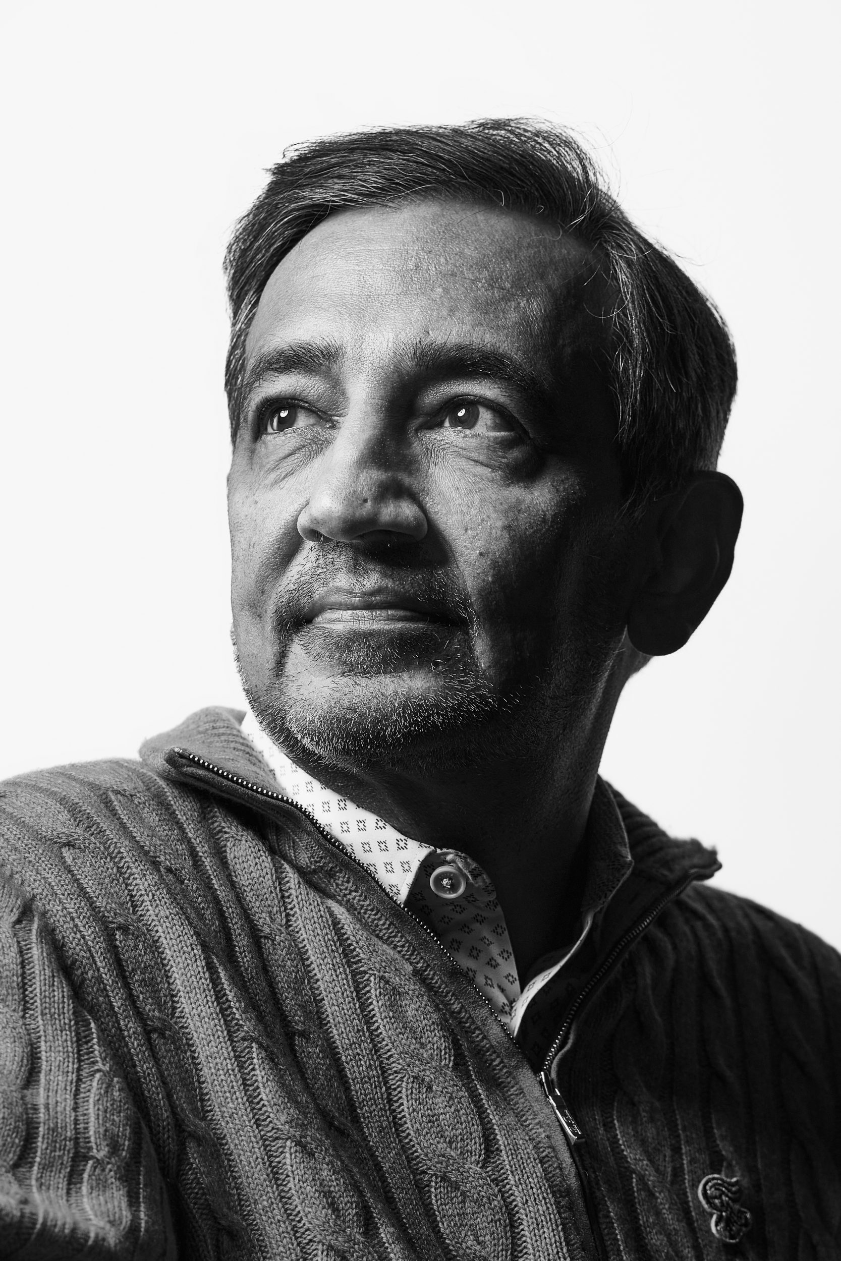 Portrait of Niren Chaudhary, CEO of Panera for the New York Times