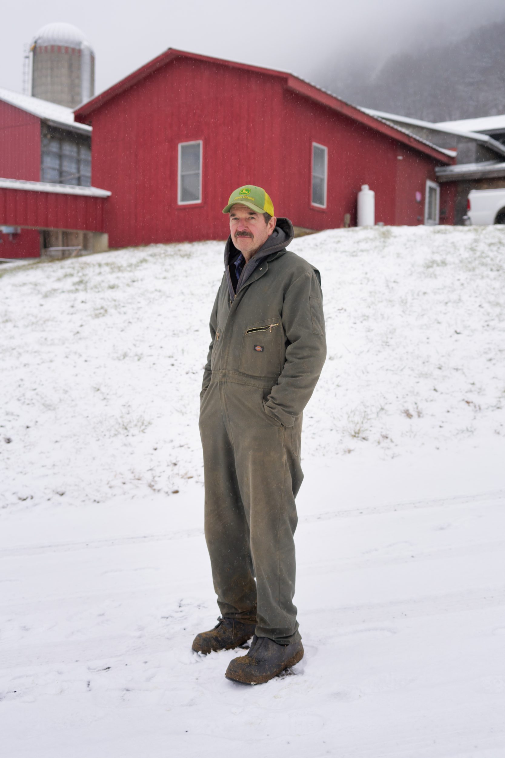 Portrait of David Barstow, part of the sixth generation of dairy farmers at Barstow’s Longview Farm
