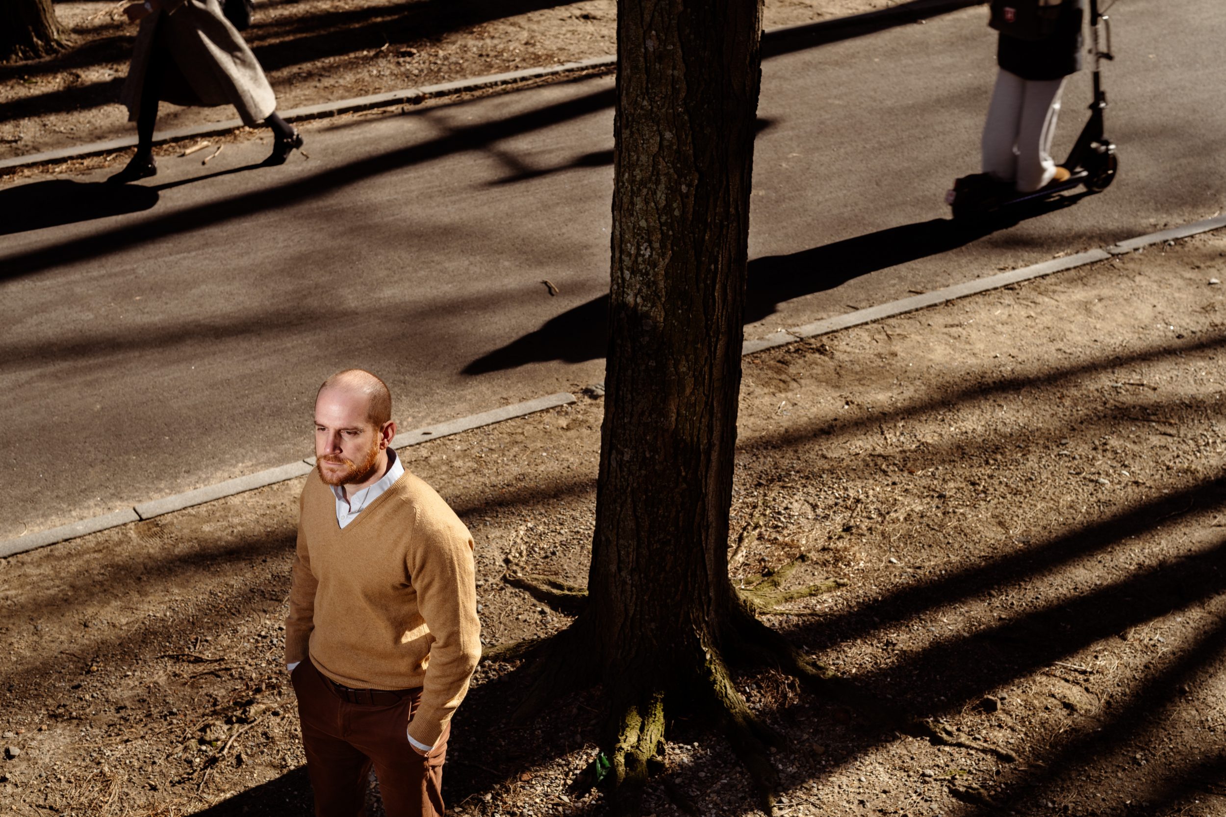 Harvard Controversy Environmental portrait session photographed in Boston by David Degner
