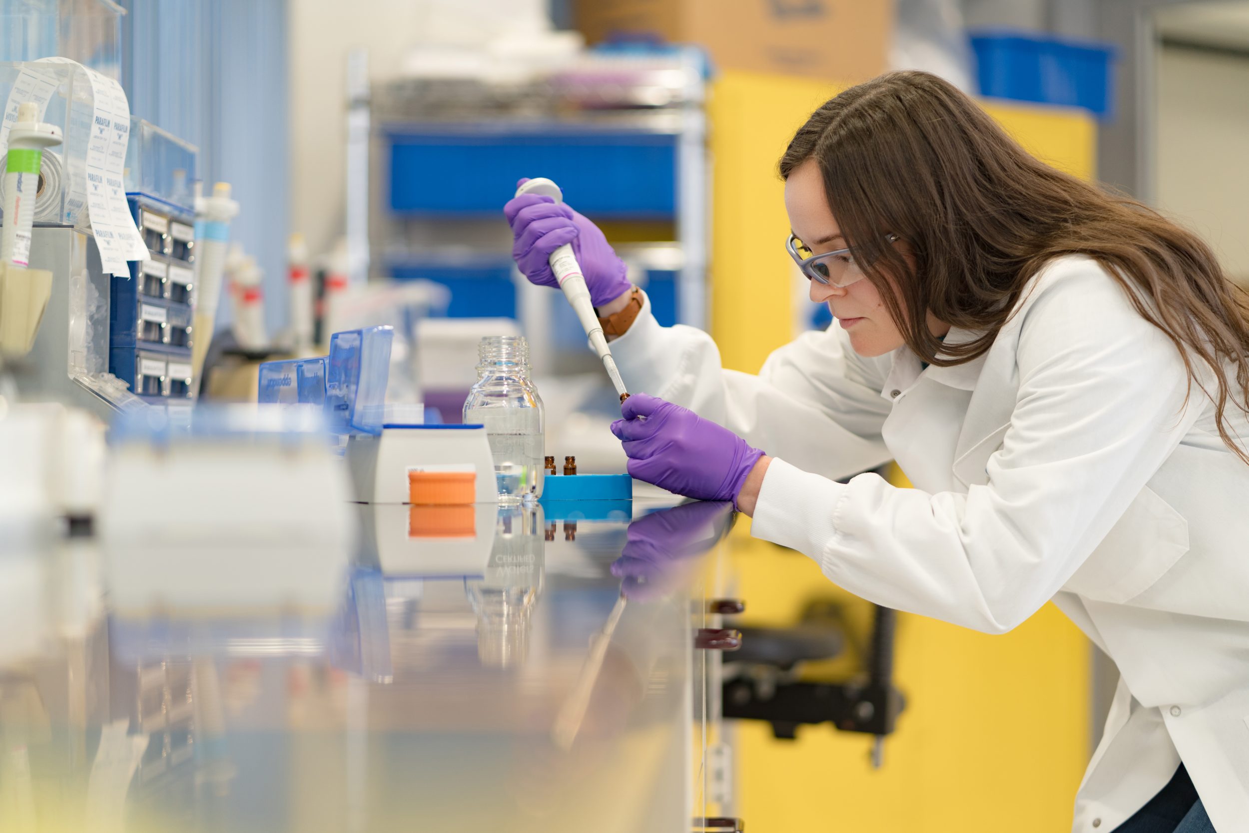 Researcher in the lab