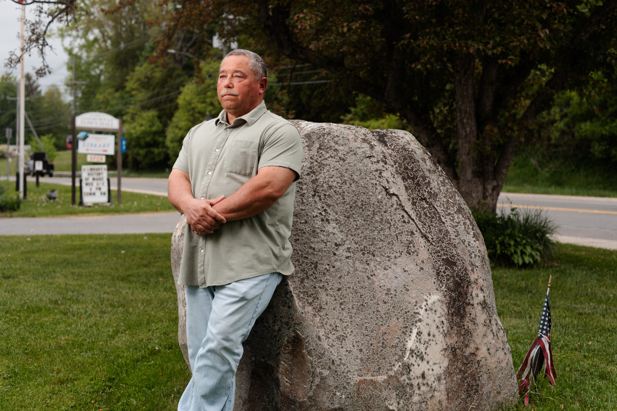 Timothy Sorrell, a town selectman and former police chief in Lanesborough, Mass., in May. He recounted an era when the Berkshire Mall was packed.