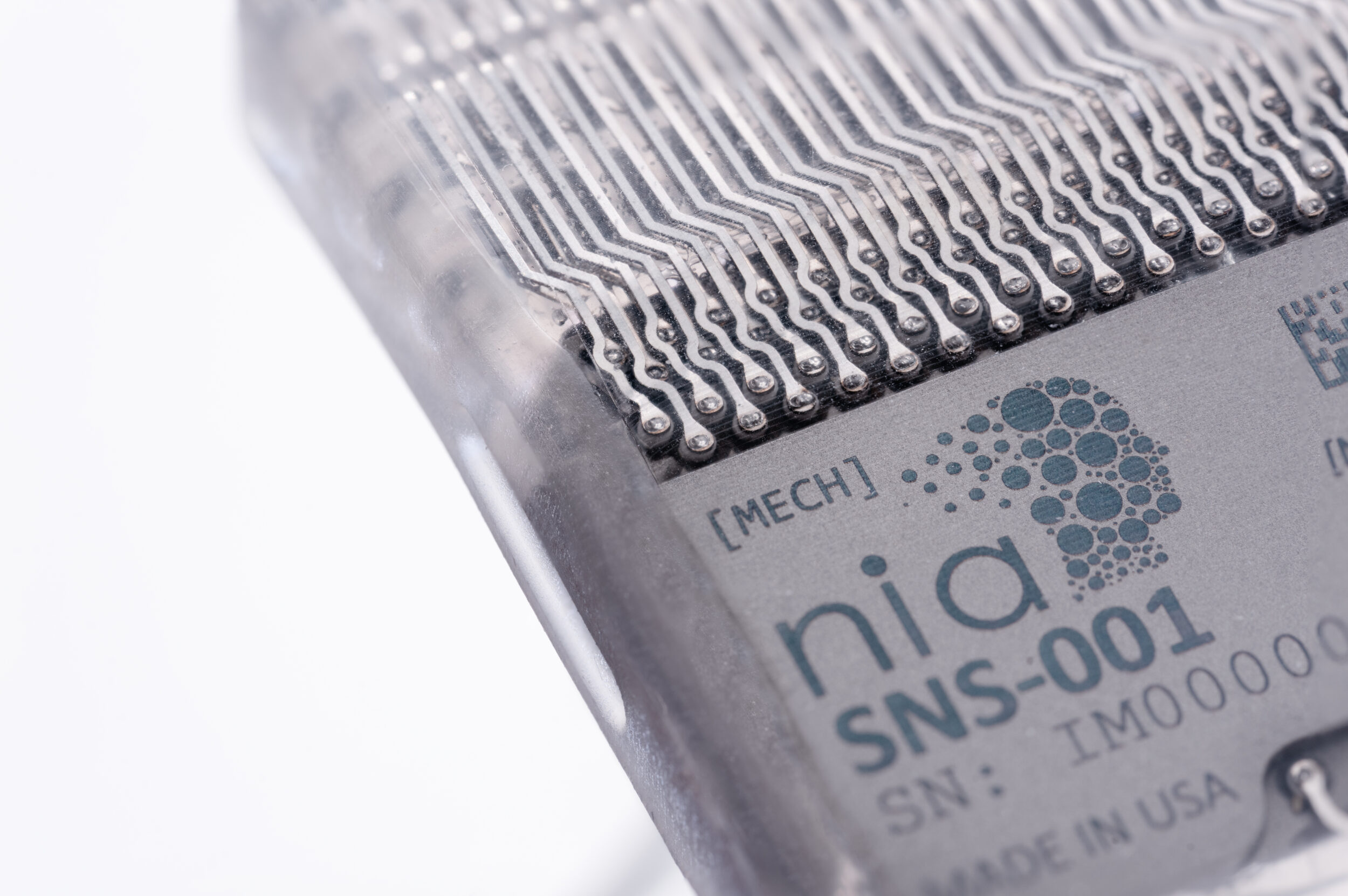 Nia Therapeutics team member photographed in a Boston research setting