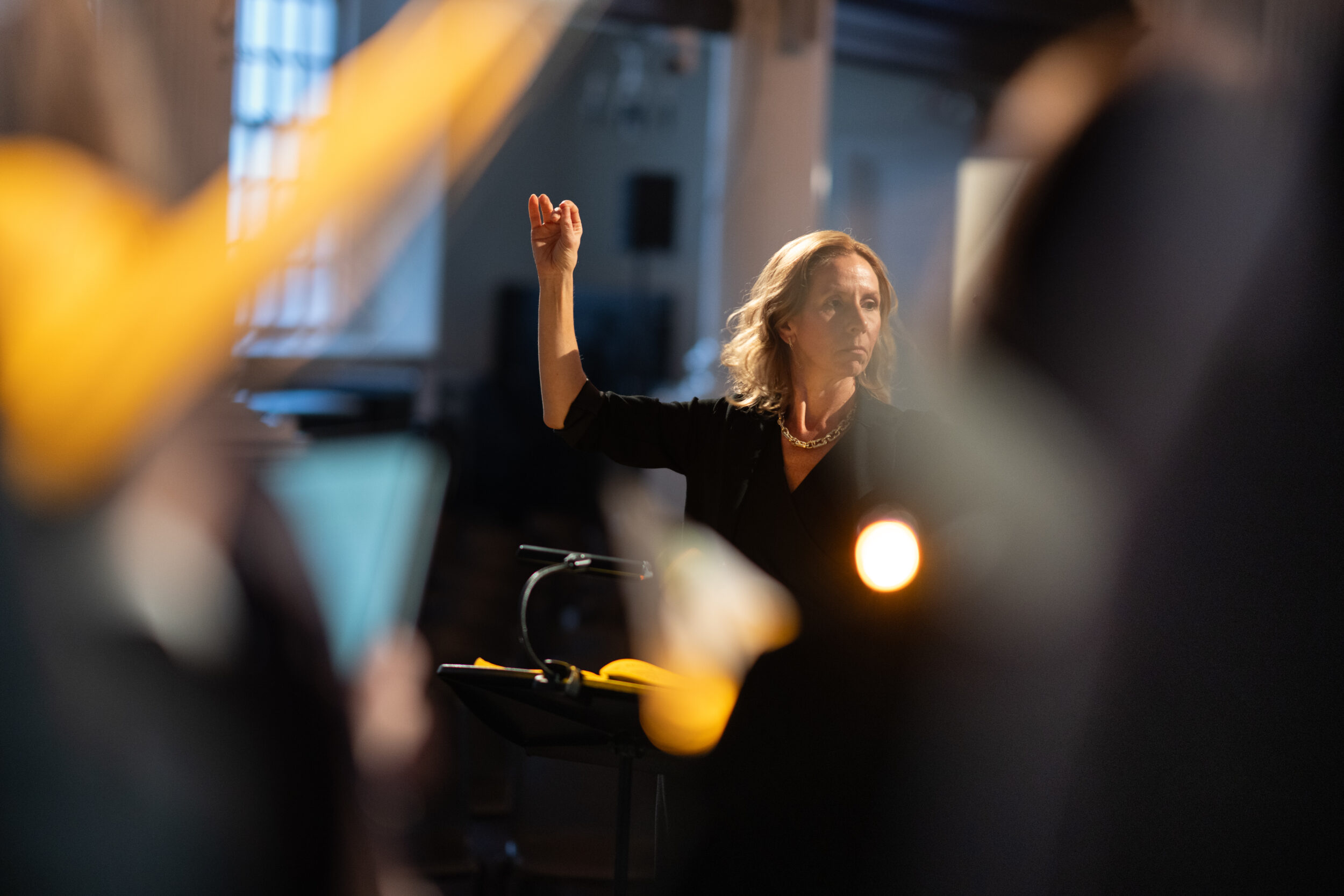 Trinity Choir present Figure humaine? New York, New York - February 13: Trinity Choir, led by director Melissa Attebury performed Figure humaine? in Saint Paul’s Chapel on February 13, 2025 in New York, New York. ( David Degner / www.DavidDegner.com )
