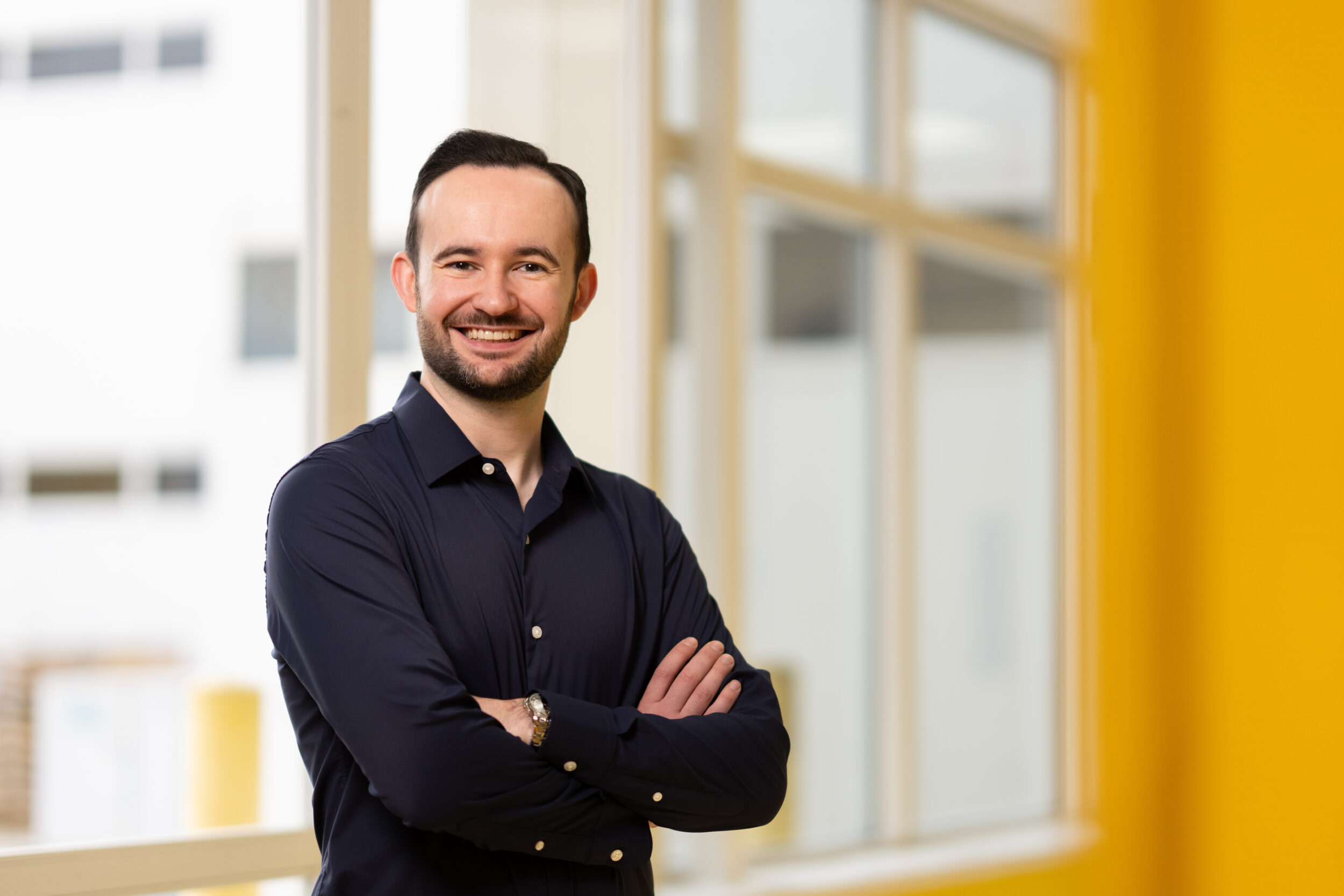 Research and healthcare portrait for Reckitt by Boston commercial photographer David Degner