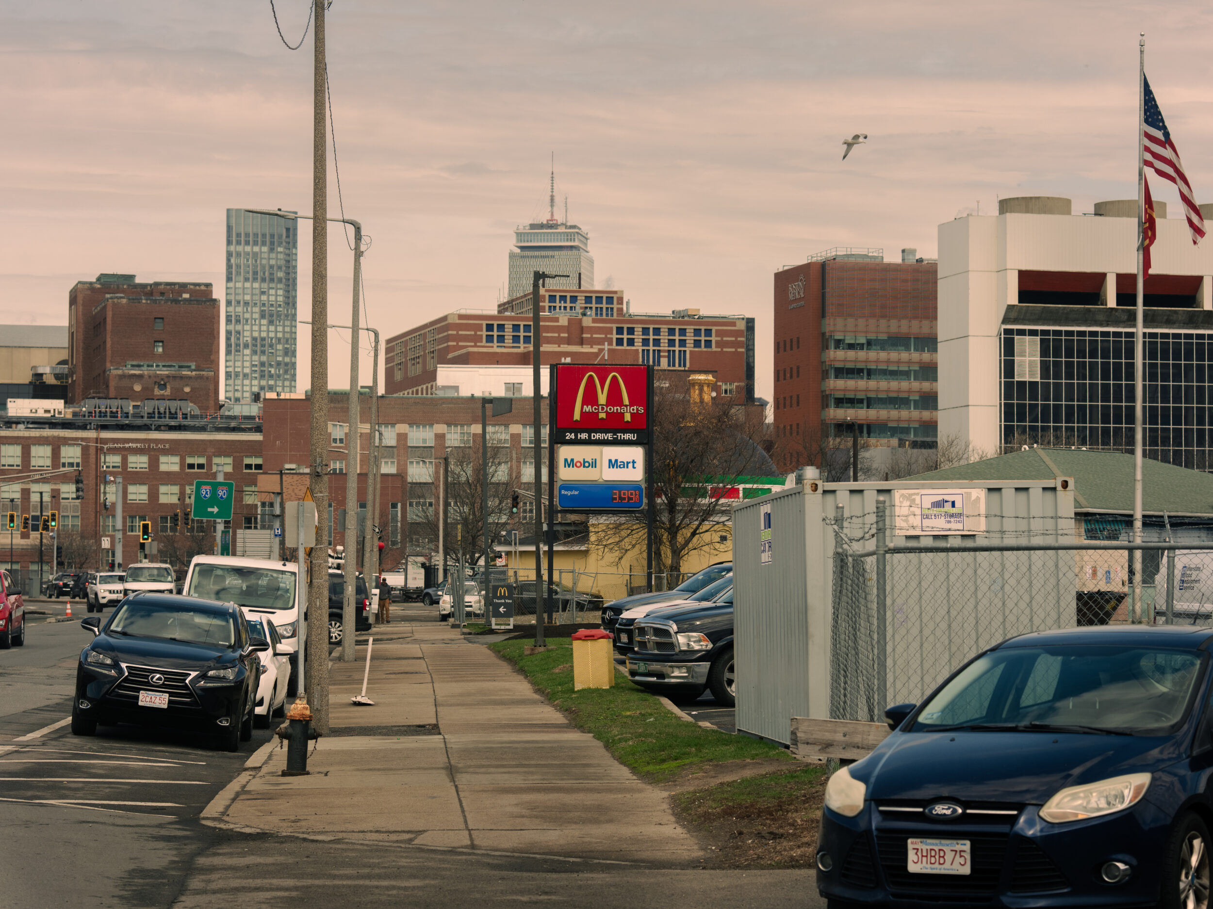 A view down Massachusetts Avenue toward downtown Boston near the intersection known as Mass and Cass A view down Massachusetts Avenue toward downtown Boston near the intersection known as Mass and Cass