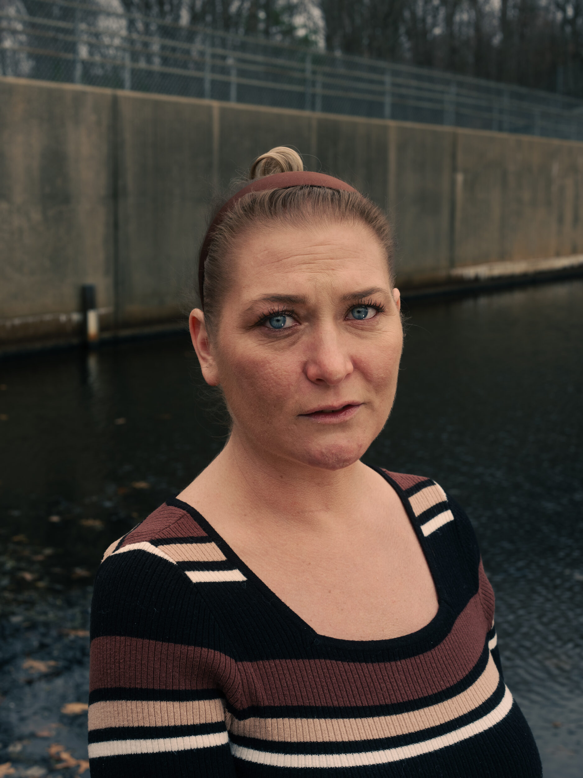 Courtney Flynn, who has been searching for her twin sister Kerri for 13 years, poses for a portrait in Braintree Courtney Flynn, who has been searching for her twin sister Kerri for 13 years, poses for a portrait in Braintree